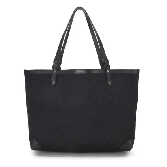 GUCCI Original GG Canvas and Leather Craft Original Tote with POUCH - Picture 5 of 16